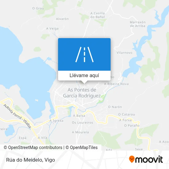 Mapa Rúa do Meidelo