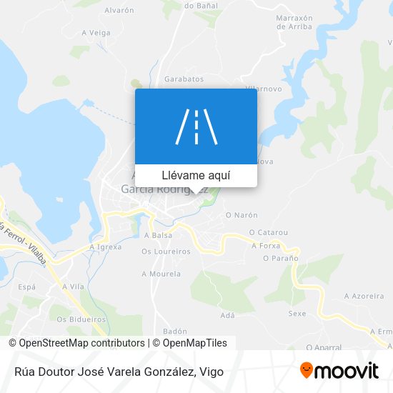 Mapa Rúa Doutor José Varela González