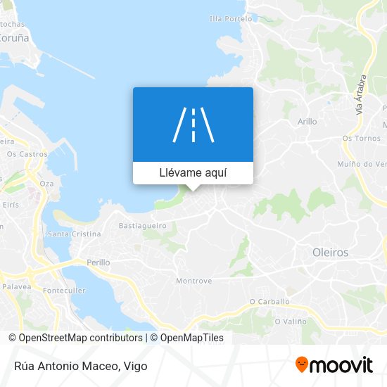 Mapa Rúa Antonio Maceo