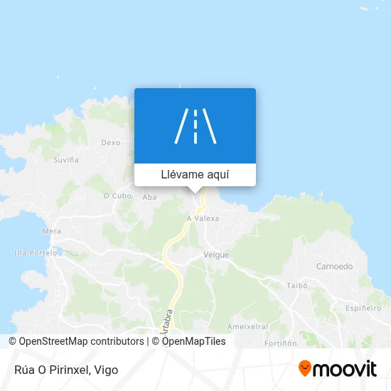 Mapa Rúa O Pirinxel