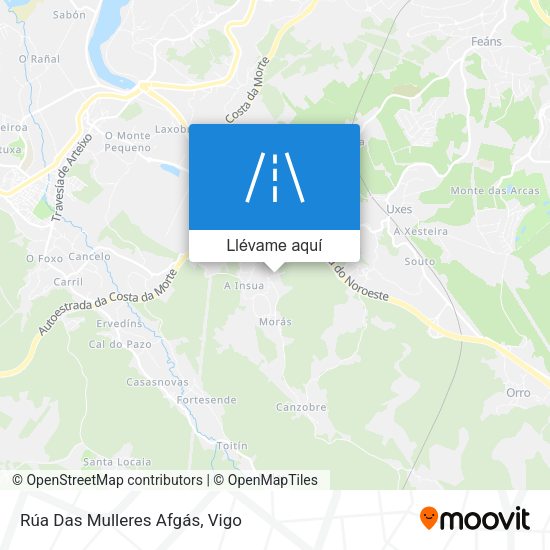 Mapa Rúa Das Mulleres Afgás