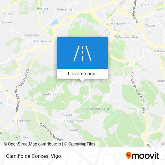 Mapa Camiño de Conxes