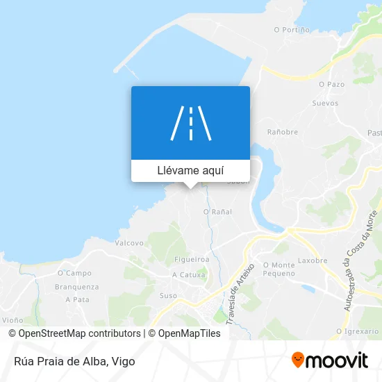 Mapa Rúa Praia de Alba
