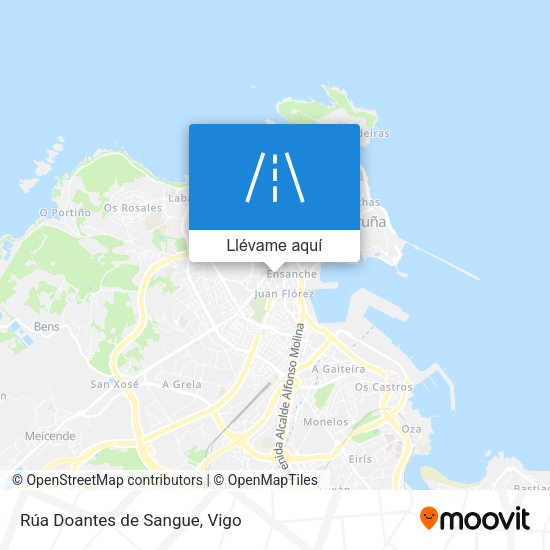 Mapa Rúa Doantes de Sangue