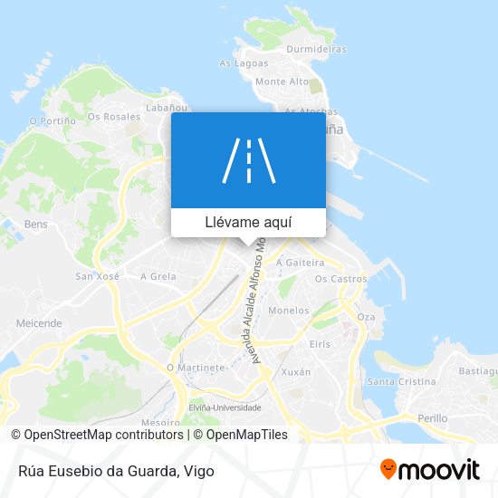 Mapa Rúa Eusebio da Guarda