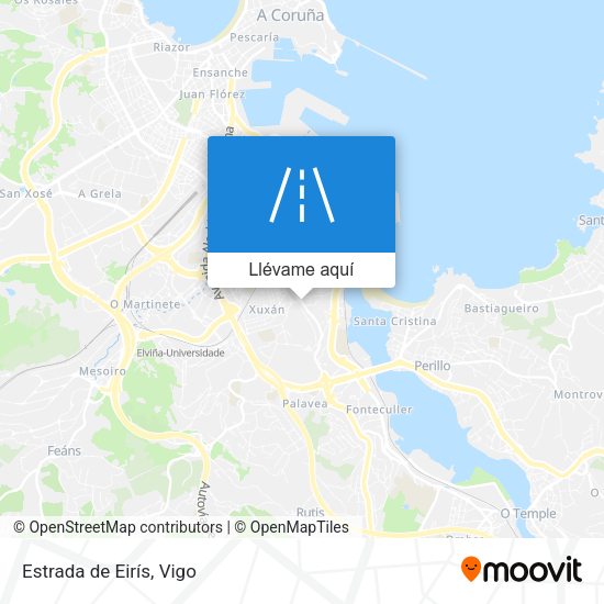 Mapa Estrada de Eirís