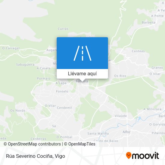 Mapa Rúa Severino Cociña