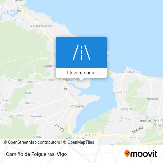 Mapa Camiño de Folgueiras