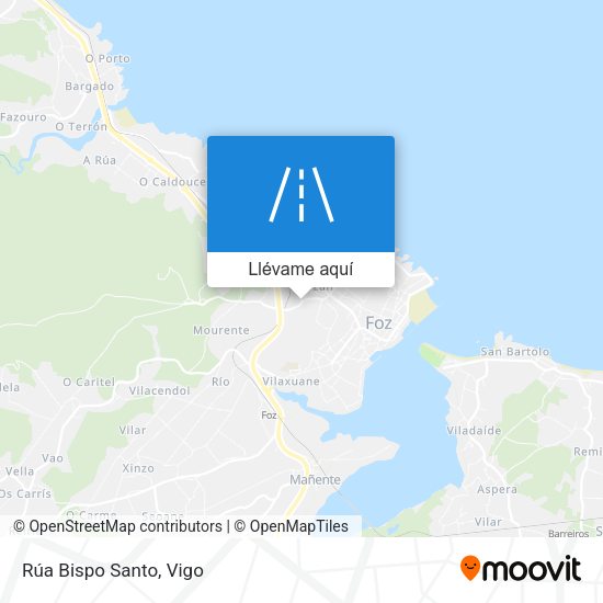 Mapa Rúa Bispo Santo
