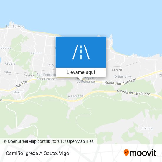 Mapa Camiño Igrexa A Souto