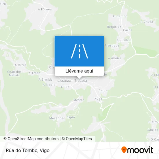 Mapa Rúa do Tombo