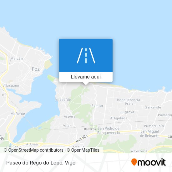 Mapa Paseo do Rego do Lopo