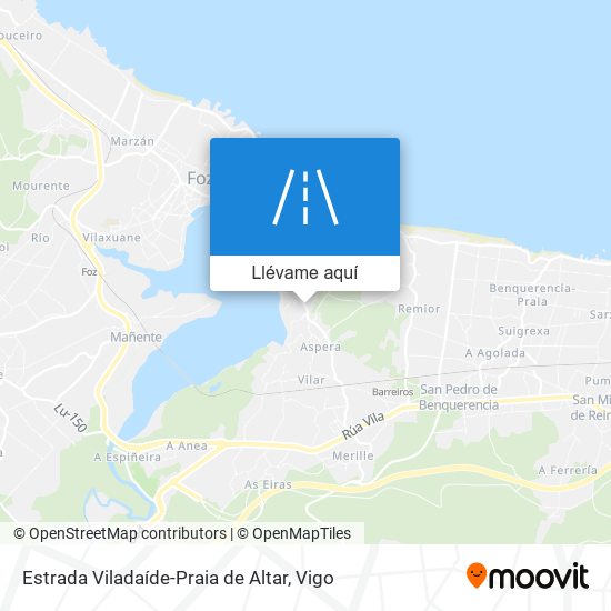 Mapa Estrada Viladaíde-Praia de Altar