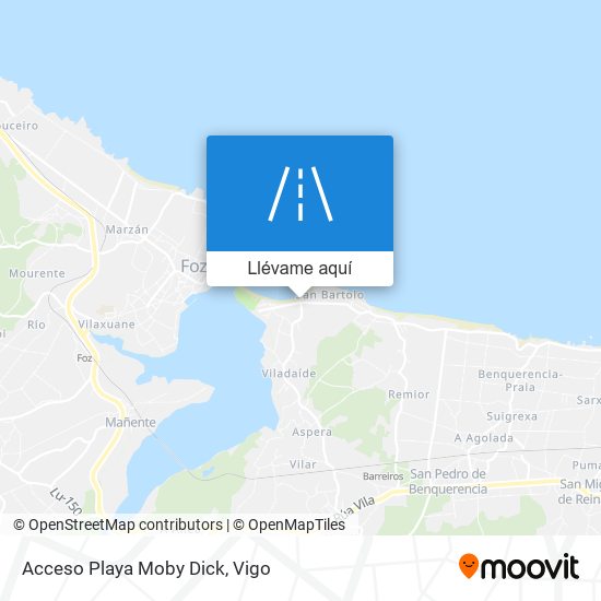 Mapa Acceso Playa Moby Dick