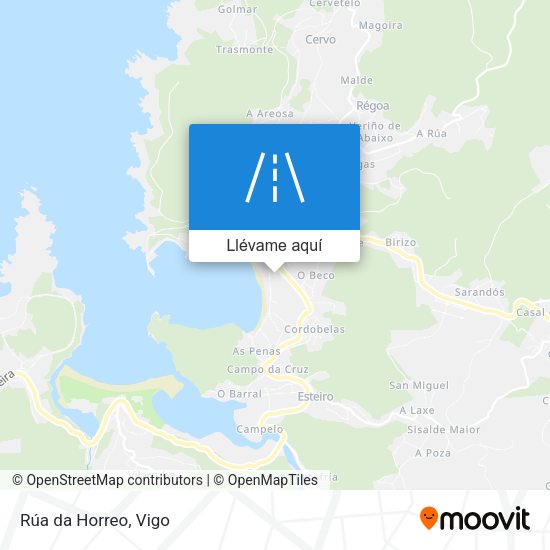 Mapa Rúa da Horreo