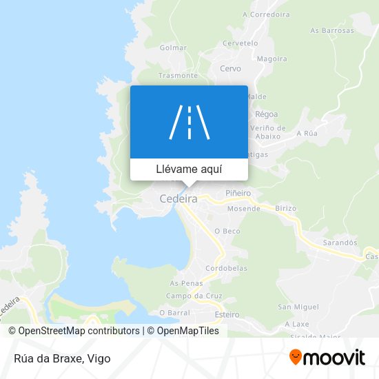 Mapa Rúa da Braxe