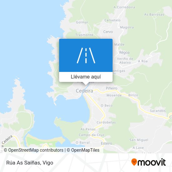 Mapa Rúa As Saíñas
