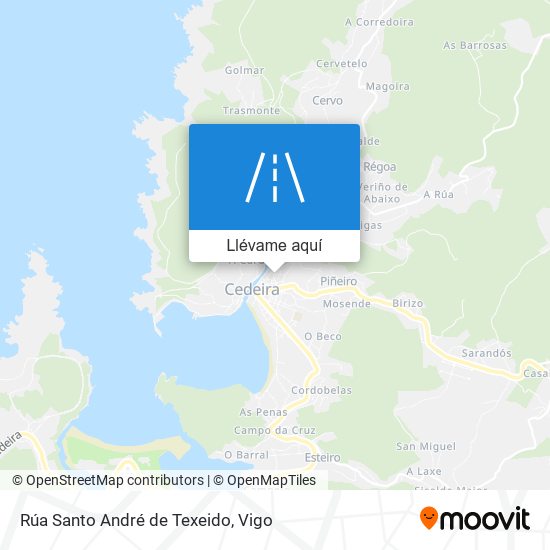 Mapa Rúa Santo André de Texeido