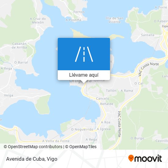 Mapa Avenida de Cuba