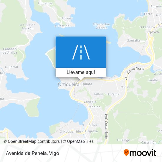 Mapa Avenida da Penela