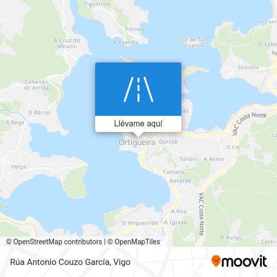 Mapa Rúa Antonio Couzo García