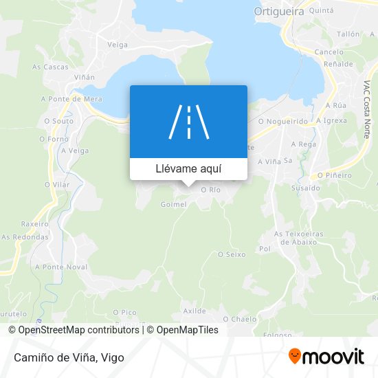 Mapa Camiño de Viña