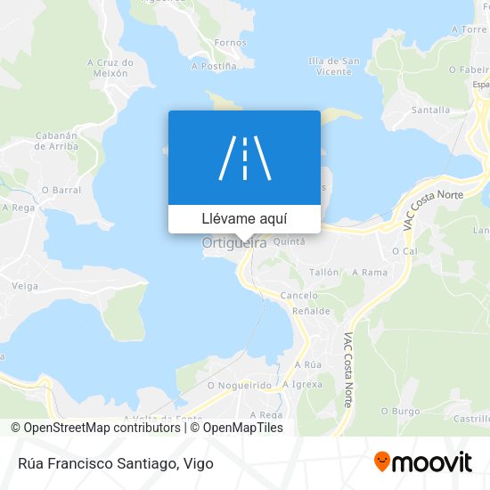 Mapa Rúa Francisco Santiago