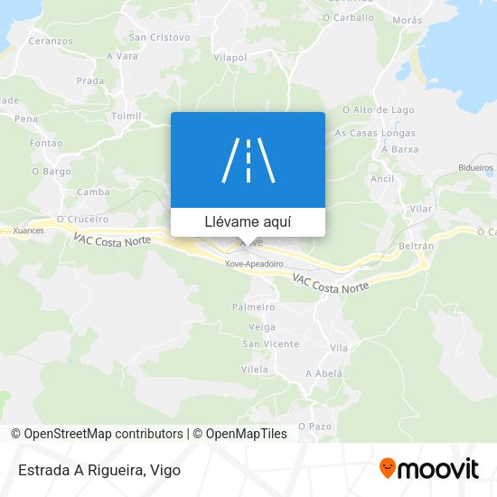 Mapa Estrada A Rigueira