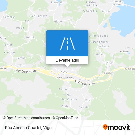 Mapa Rúa Acceso Cuartel