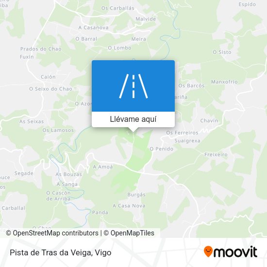 Mapa Pista de Tras da Veiga