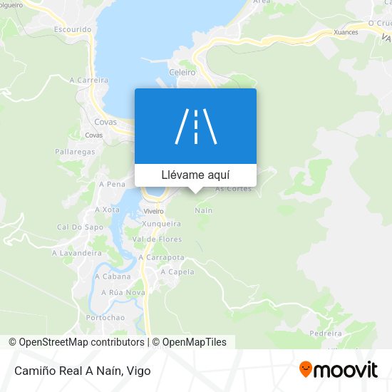 Mapa Camiño Real A Naín