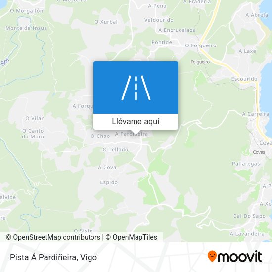 Mapa Pista Á Pardiñeira