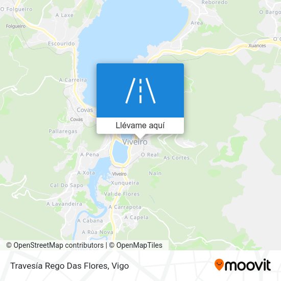 Mapa Travesía Rego Das Flores