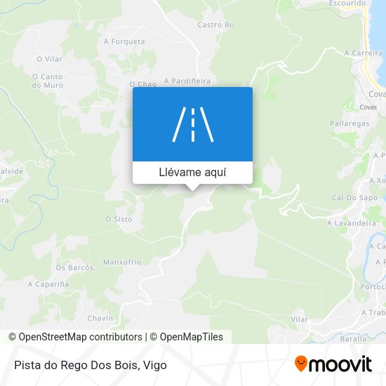 Mapa Pista do Rego Dos Bois