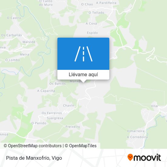 Mapa Pista de Manxofrío