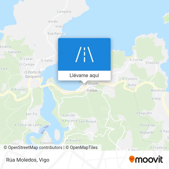 Mapa Rúa Moledos