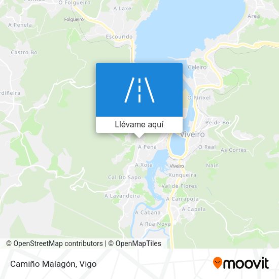Mapa Camiño Malagón