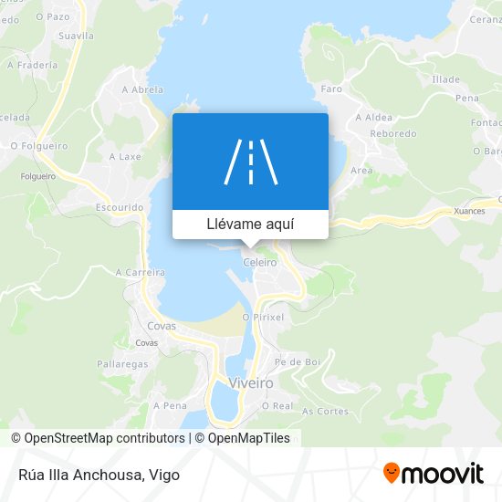 Mapa Rúa Illa Anchousa