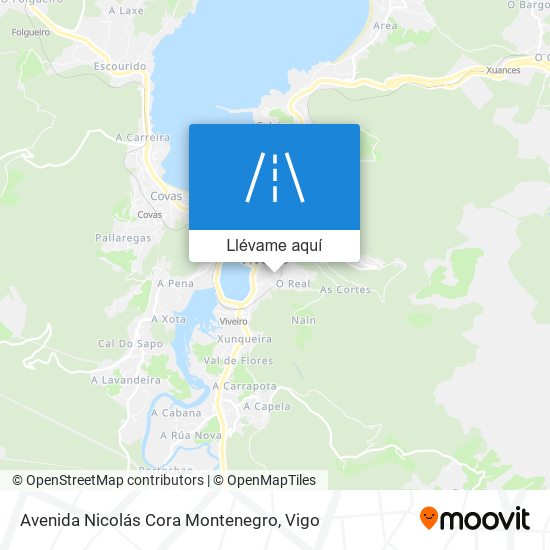 Mapa Avenida Nicolás Cora Montenegro