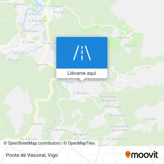 Mapa Ponte de Vasoiral