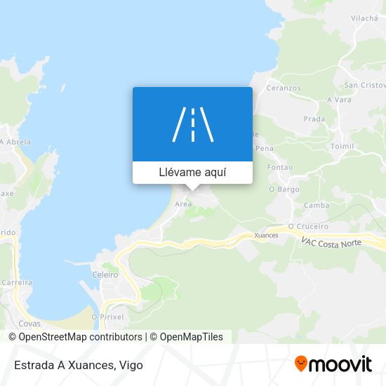 Mapa Estrada A Xuances