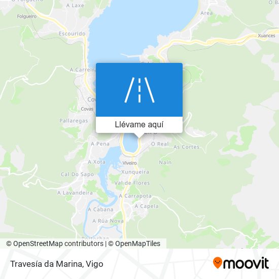 Mapa Travesía da Marina