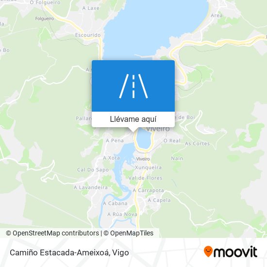 Mapa Camiño Estacada-Ameixoá