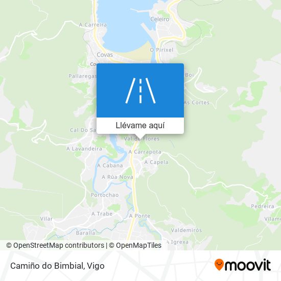 Mapa Camiño do Bimbial