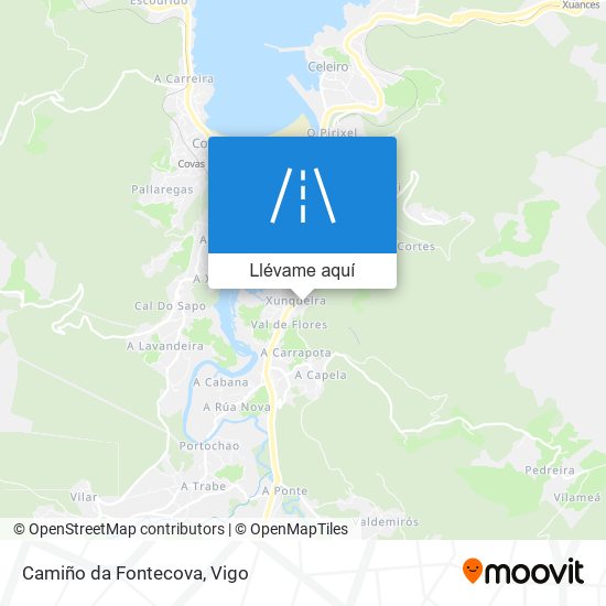 Mapa Camiño da Fontecova