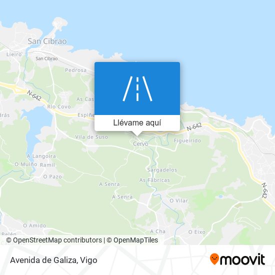 Mapa Avenida de Galiza
