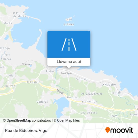 Mapa Rúa de Bidueiros