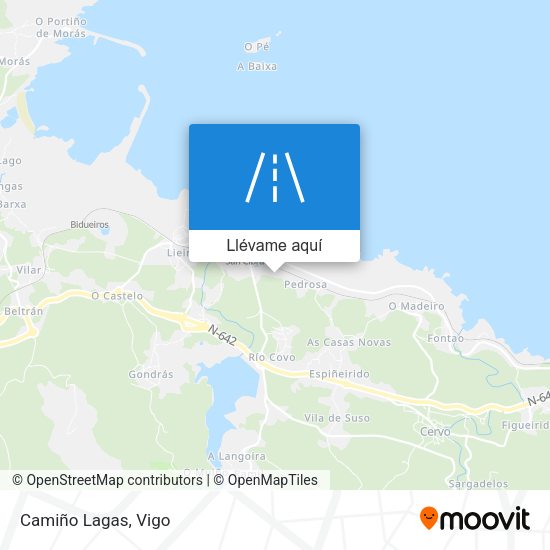 Mapa Camiño Lagas