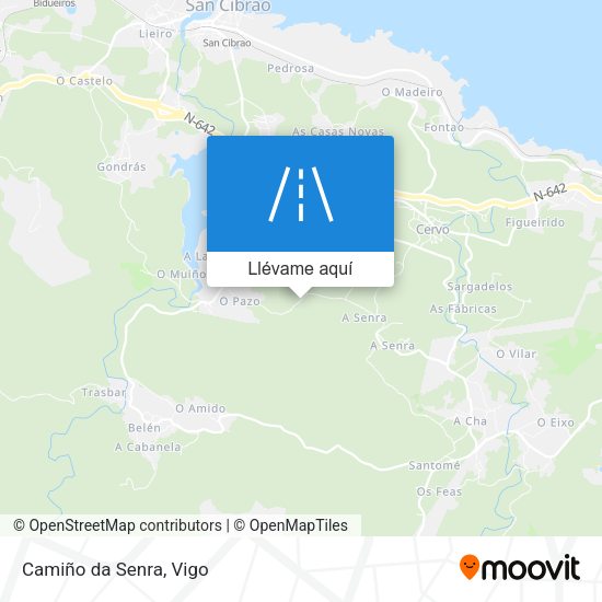 Mapa Camiño da Senra