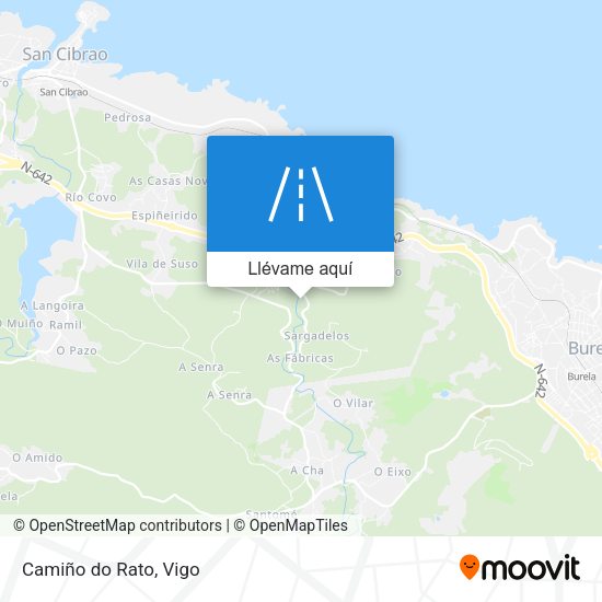 Mapa Camiño do Rato